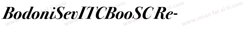 BodoniSevITCBooSC Re字体转换